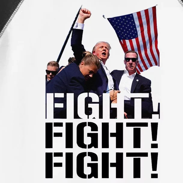 Fight Fight Fight Usa Flag Donald Trump 2024 Rally Presidential Election Toddler Fine Jersey T-Shirt