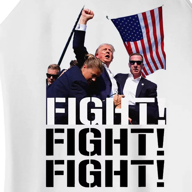 Fight Fight Fight Usa Flag Donald Trump 2024 Rally Presidential Election Women’s Perfect Tri Rocker Tank