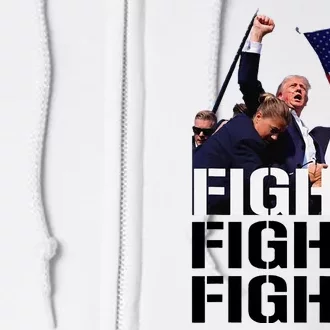 Fight Fight Fight Usa Flag Donald Trump 2024 Rally Presidential Election Full Zip Hoodie