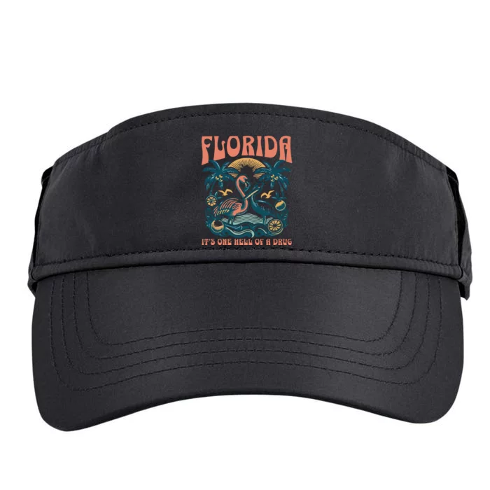 Florida Flamingo Adult Drive Performance Visor