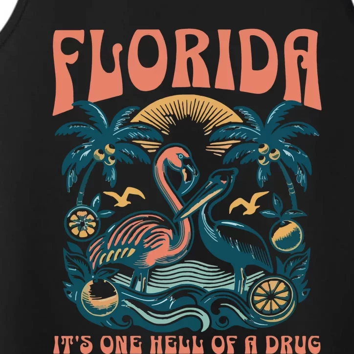 Florida Flamingo Performance Tank