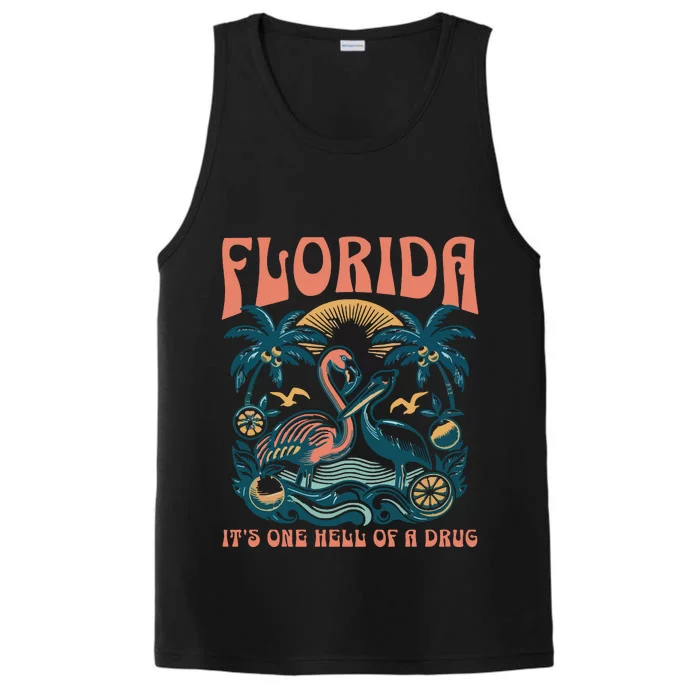 Florida Flamingo Performance Tank