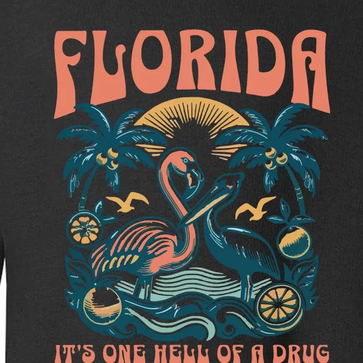 Florida Flamingo Toddler Sweatshirt