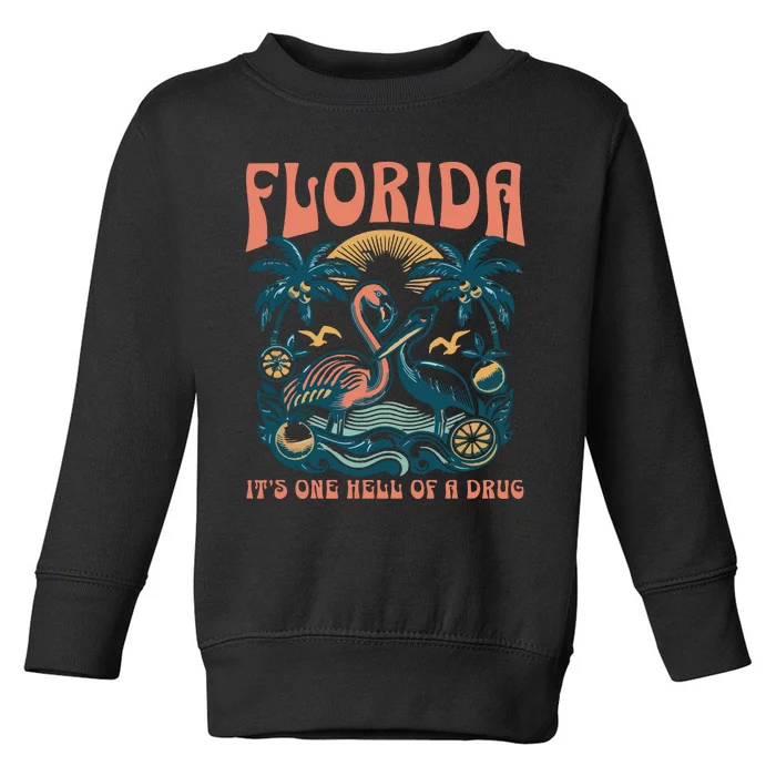 Florida Flamingo Toddler Sweatshirt