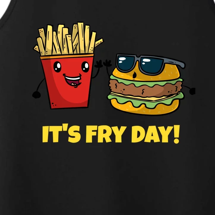 Funny Fast Food Hamburger It's Fry Day Burger Lover Gift Performance Tank