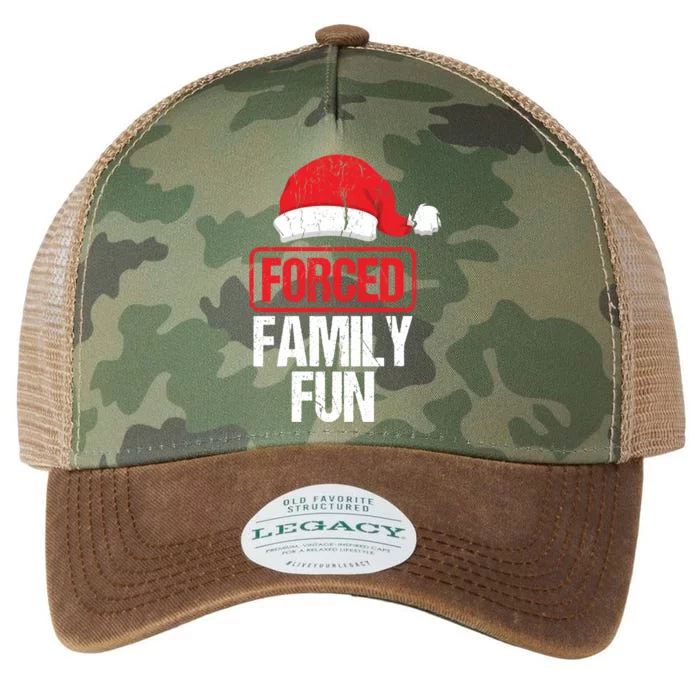 Forced Family Fun Winter Holidays Funny Christmas Gift Legacy Tie Dye Trucker Hat