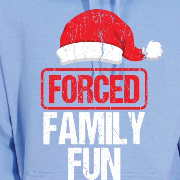 Forced Family Fun Winter Holidays Funny Christmas Gift Unisex Surf Hoodie