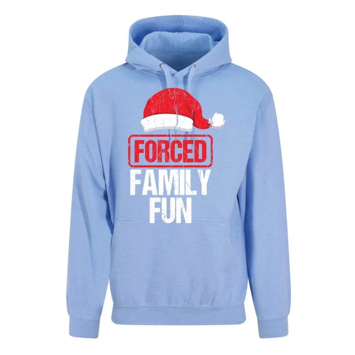 Forced Family Fun Winter Holidays Funny Christmas Gift Unisex Surf Hoodie