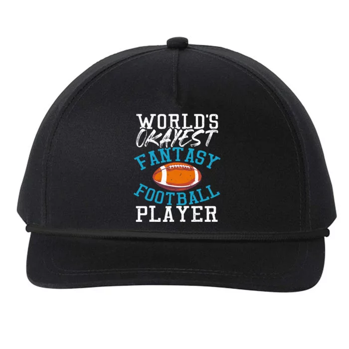 Football Funny Football Tee Fantasy Football Snapback Five-Panel Rope Hat