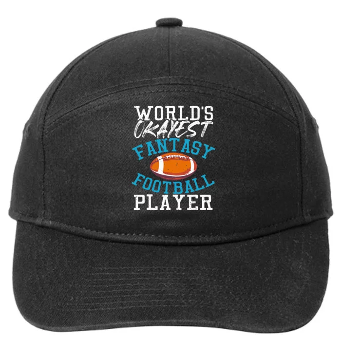 Football Funny Football Tee Fantasy Football 7-Panel Snapback Hat