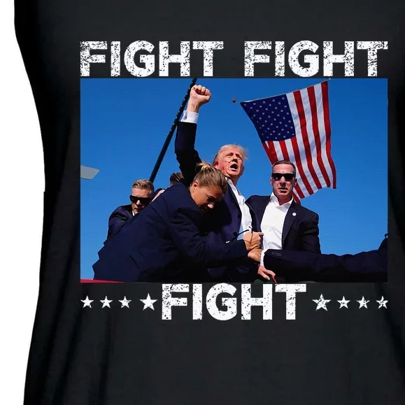 Fight Fight Fight Trump 2024 Vote Trump Ladies Essential Flowy Tank