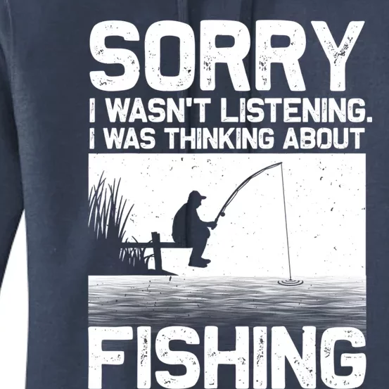 Funny Fishing For Women Trout Bass Fisherman Vacation Women's Pullover Hoodie