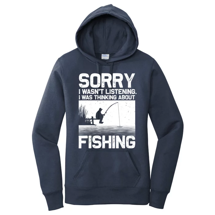 Funny Fishing For Women Trout Bass Fisherman Vacation Women's Pullover Hoodie