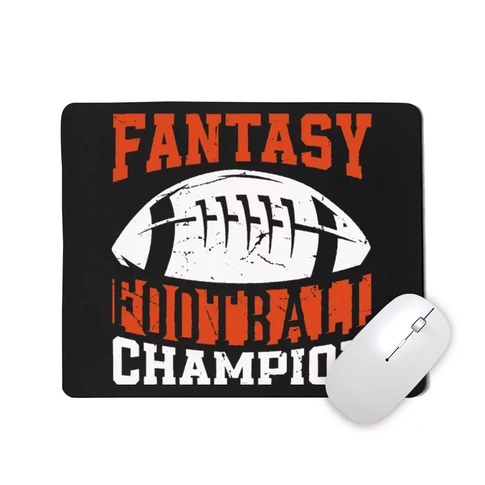 Funny Fantasy Football Player Fantasy Football Champion Mousepad