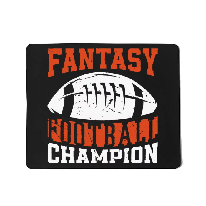 Funny Fantasy Football Player Fantasy Football Champion Mousepad