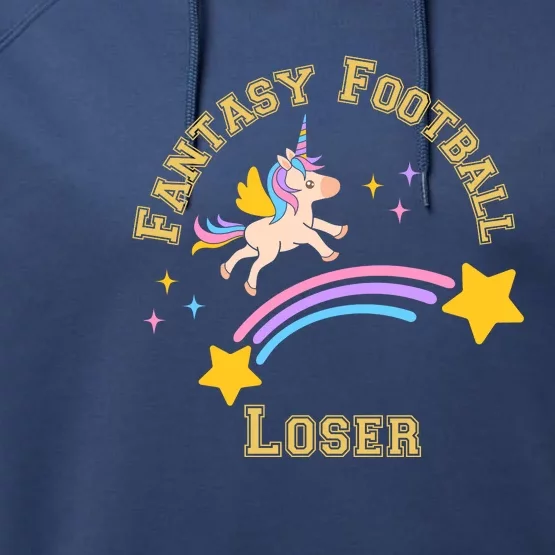 Funny Fantasy Football Punishment Loser Performance Fleece Hoodie