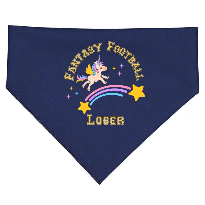 Funny Fantasy Football Punishment Loser USA-Made Doggie Bandana