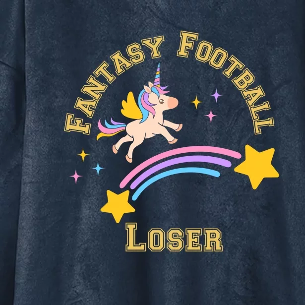 Funny Fantasy Football Punishment Loser Hooded Wearable Blanket