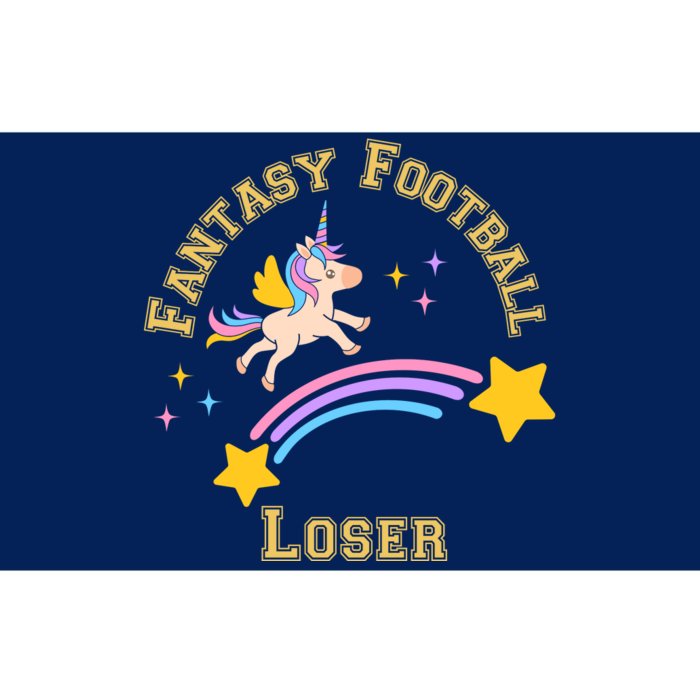 Funny Fantasy Football Punishment Loser Bumper Sticker