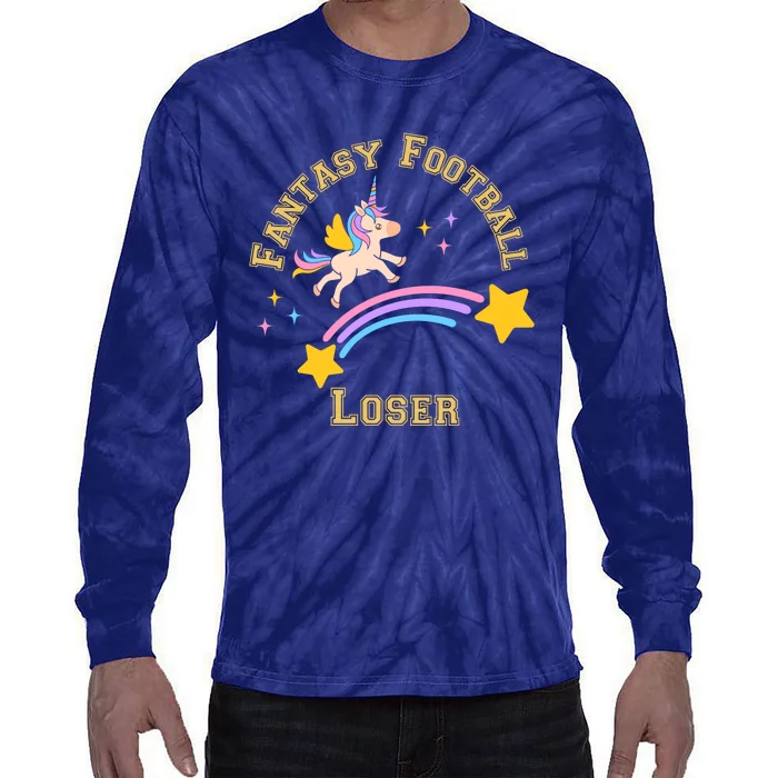 Funny Fantasy Football Punishment Loser Tie-Dye Long Sleeve Shirt