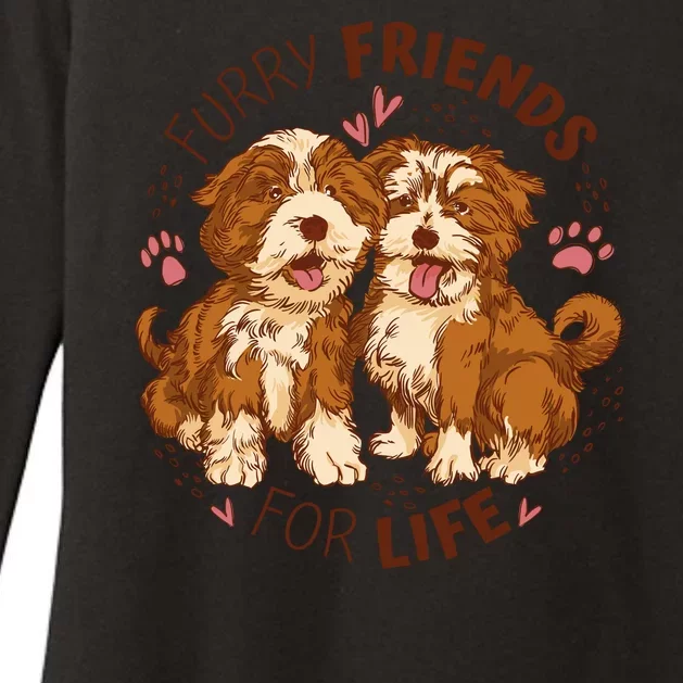 Furry Friends For Life Womens CVC Long Sleeve Shirt