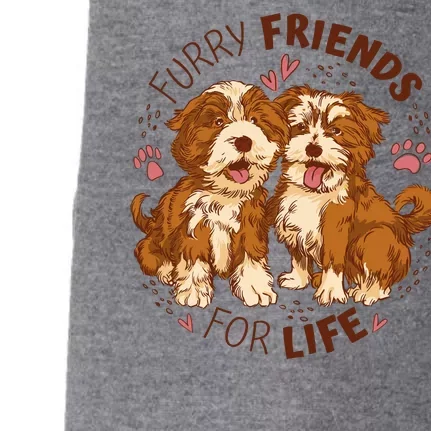 Furry Friends For Life Doggie 3-End Fleece Hoodie