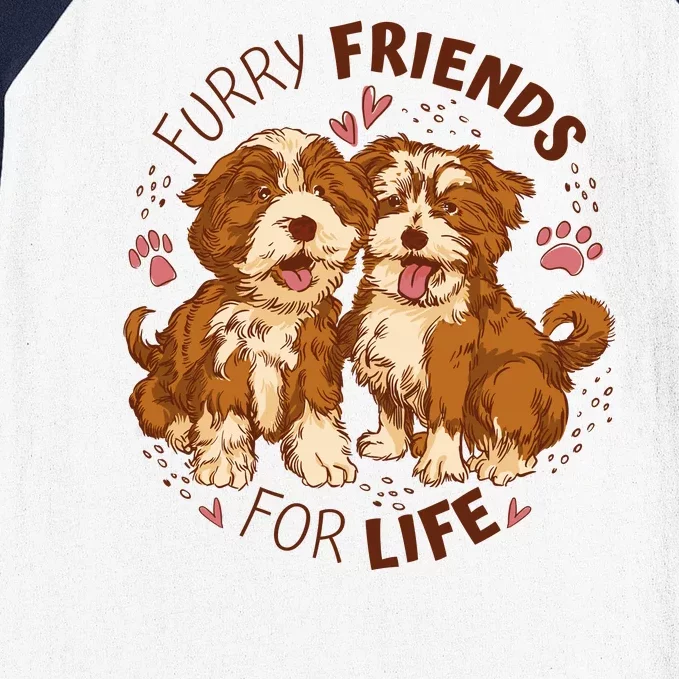 Furry Friends For Life Baseball Sleeve Shirt