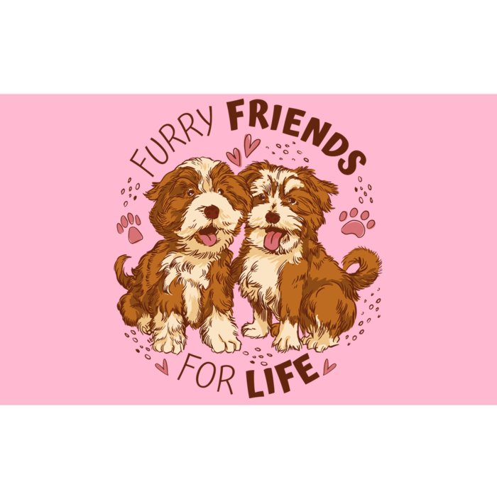 Furry Friends For Life Bumper Sticker