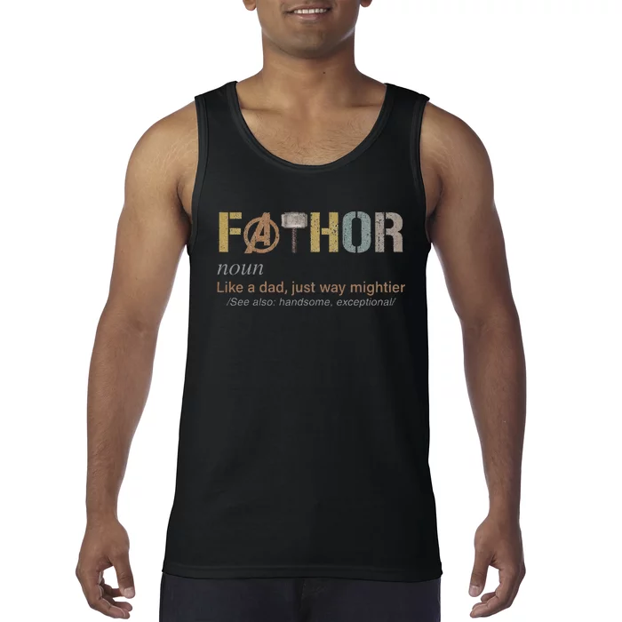 Fathor Funny Fathor Definition Tank Top