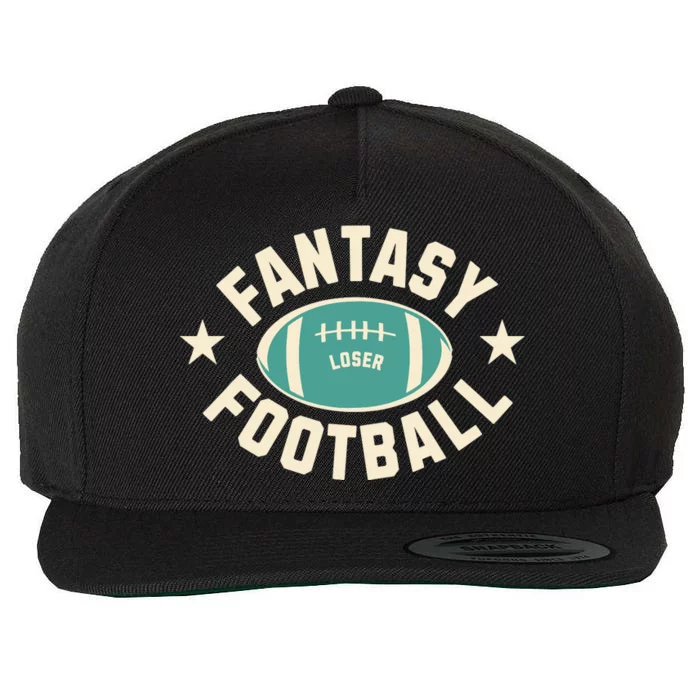 Funny Fantasy Football Last Place Loser Wool Snapback Cap