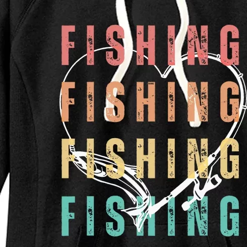 Funny Fishing Graphic design for Fishing Lover Women's Fleece Hoodie