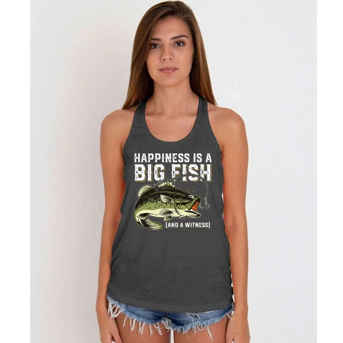 Funny Fishing Graphic design for Fishing Lover Women's Knotted Racerback Tank