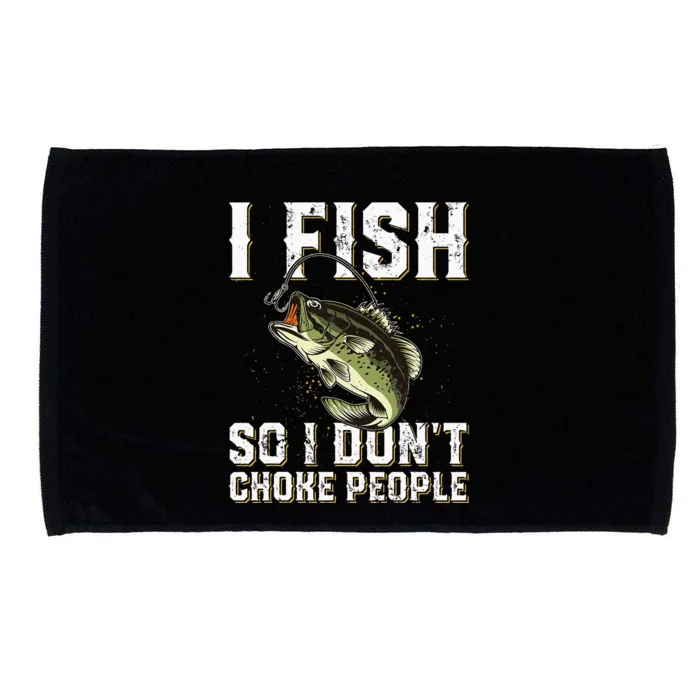 Funny Fishing Graphic design for Fishing Lover Microfiber Hand Towel