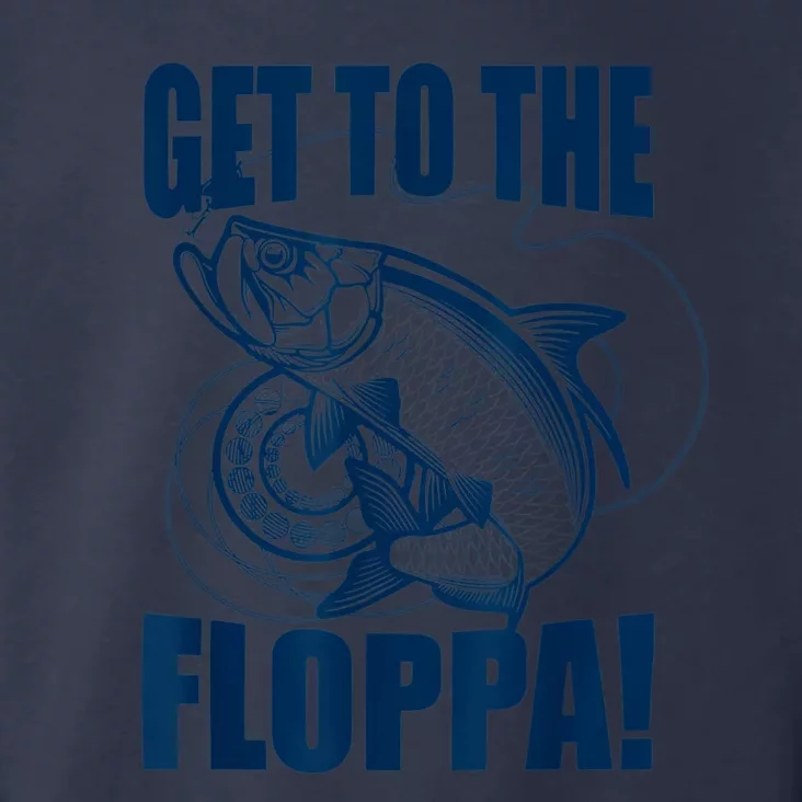 Funny Fishing Get To The Floppa Sarcastic Fisherman Toddler Hoodie