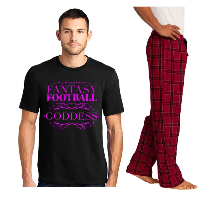 Fantasy Football Goddess Gift Funny Winner Loser Quote Saying Gift Pajama Set