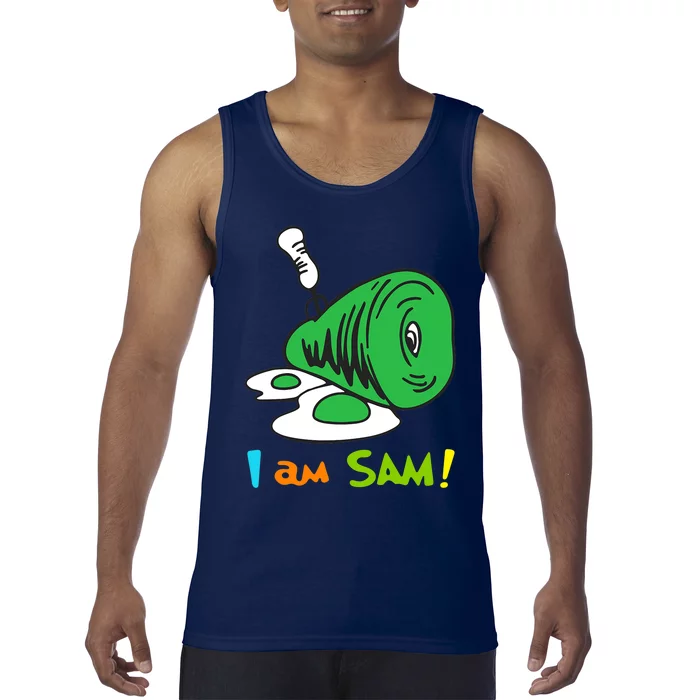 Funny Fried Green Ham And Eggs Days I Am Sam Tank Top