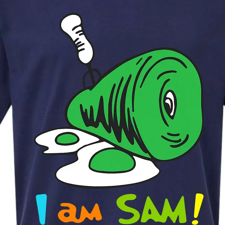 Funny Fried Green Ham And Eggs Days I Am Sam Sueded Cloud Jersey T-Shirt