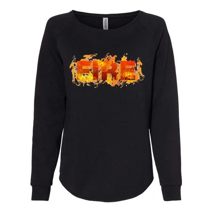 Fire Family Group Couple Matching Diy Lazy Halloween Womens California Wash Sweatshirt