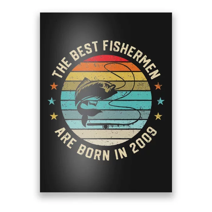 Fishing Fisherman Gift For 11 Year Old 11th Birthday 2009 Poster