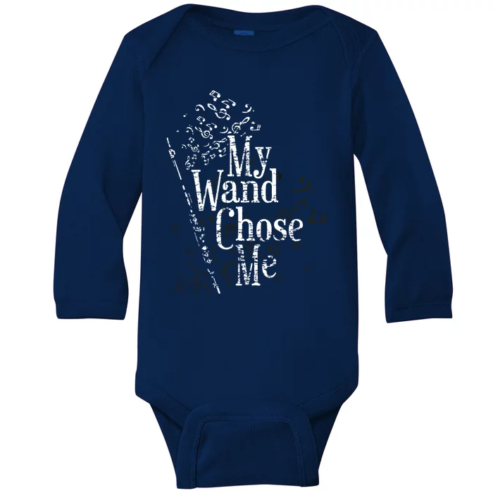 Flute Flutist Gifts Baby Long Sleeve Bodysuit