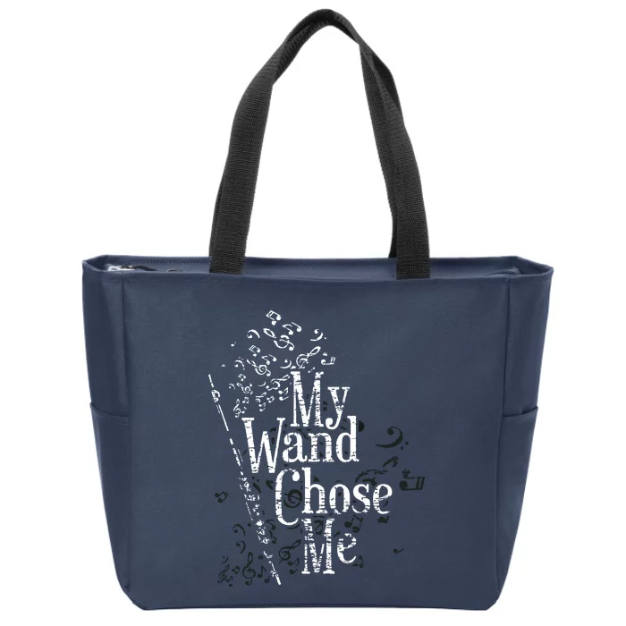 Flute Flutist Gifts Zip Tote Bag