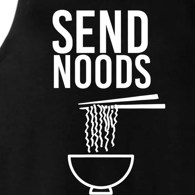 Funny Food Gift Send Noods Foodie Lover Tee Ladies Tri-Blend Wicking Tank