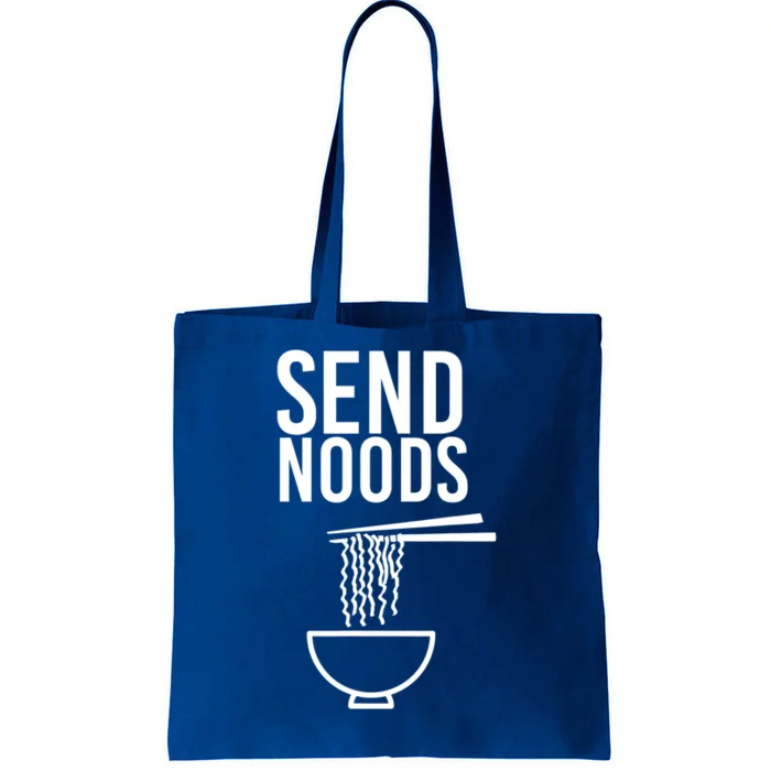 Funny Food Gift Send Noods Foodie Lover Tee Tote Bag