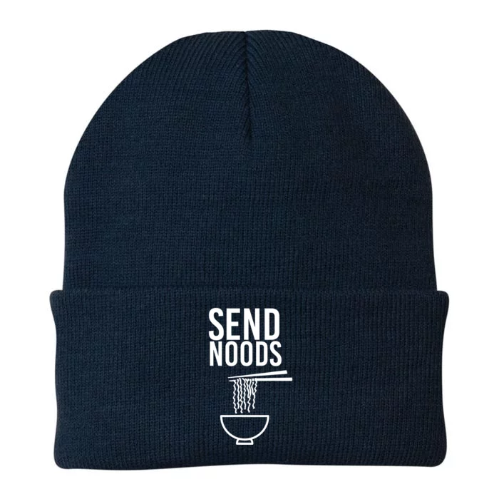 Funny Food Gift Send Noods Foodie Lover Tee Knit Cap Winter Beanie