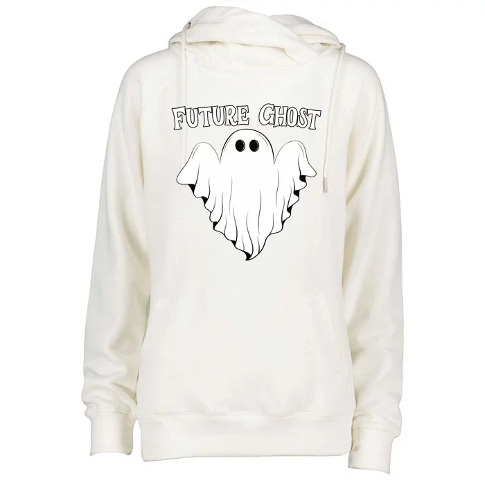 Funny Future Ghost Paranormal Halloween Womens Funnel Neck Pullover Hood