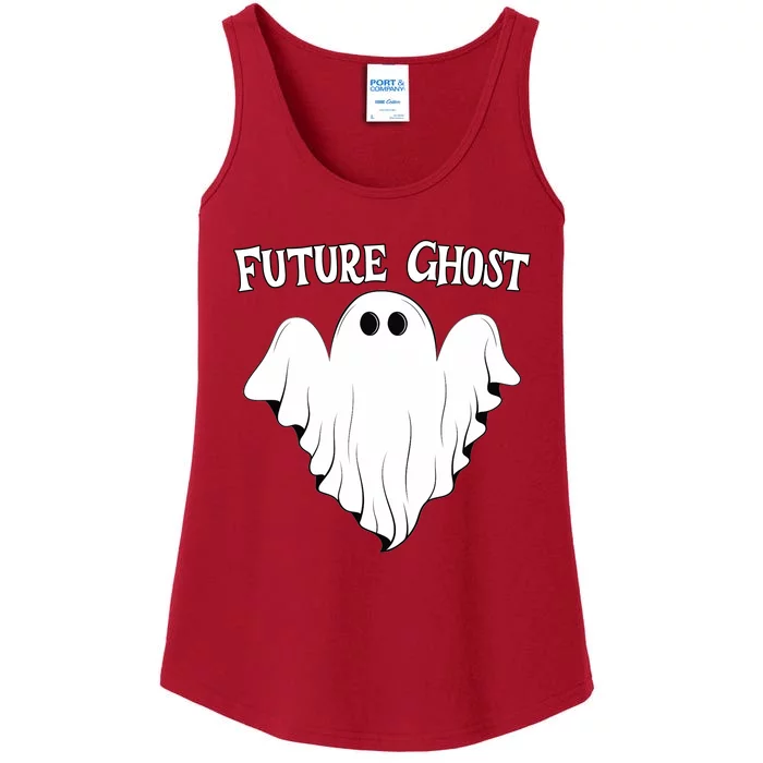 Funny Future Ghost Paranormal Halloween Ladies Essential Tank