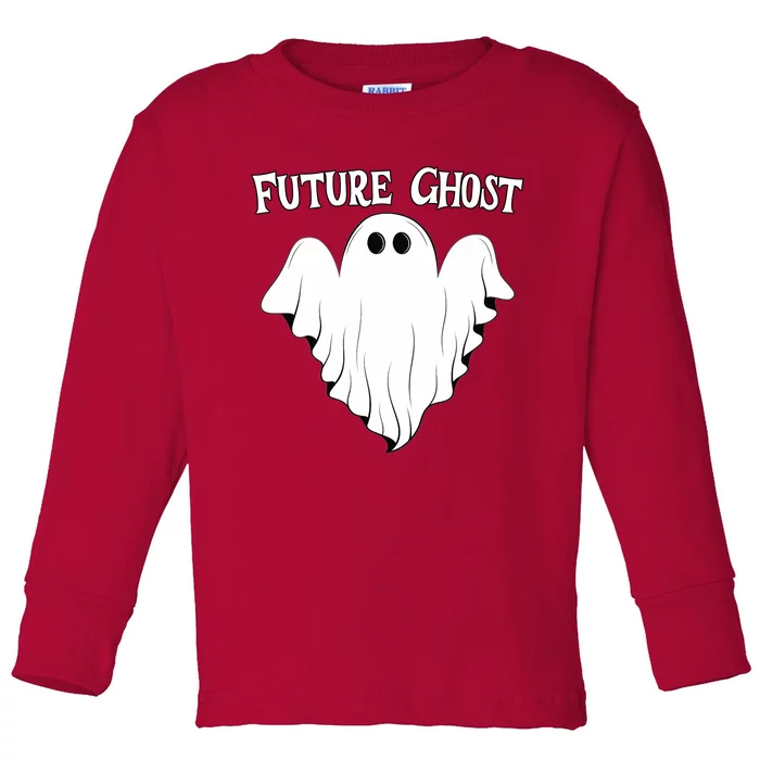 Funny Future Ghost Paranormal Halloween Toddler Long Sleeve Shirt