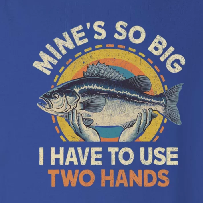 Funny Fishingmeaningful Gift MineS Big Use Two Hands Bass Fish Dad Gift Toddler Long Sleeve Shirt