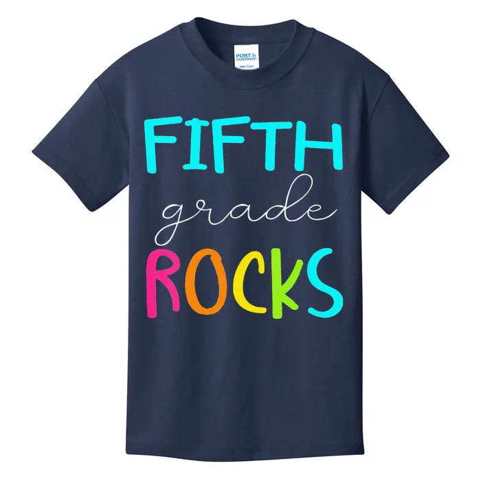 Funny Fifth Grade Rocks Team 5th Grade Teacher Kids T-Shirt