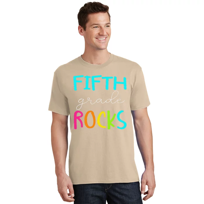 Funny Fifth Grade Rocks Team 5th Grade Teacher T-Shirt